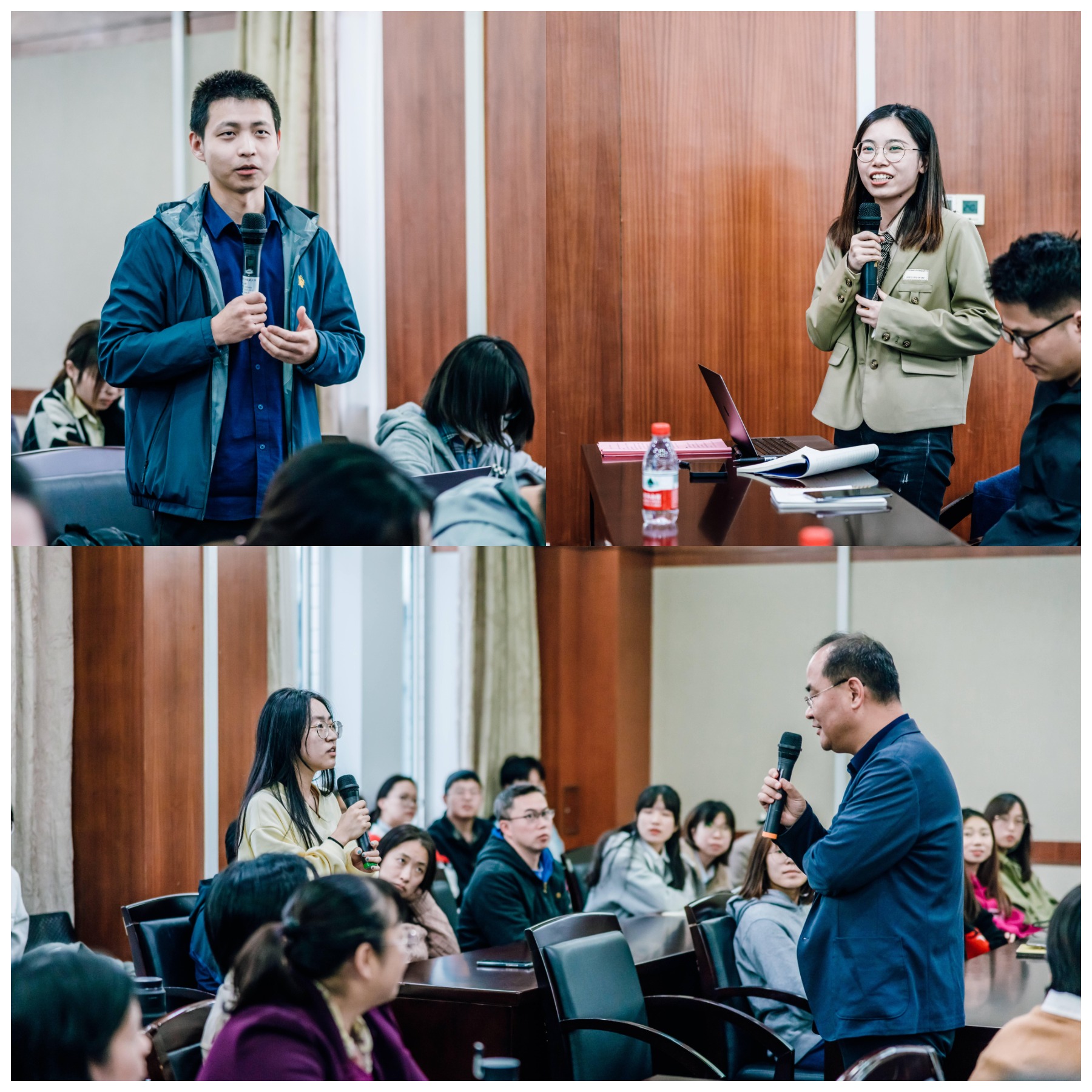讲座结束与会师生交流互动